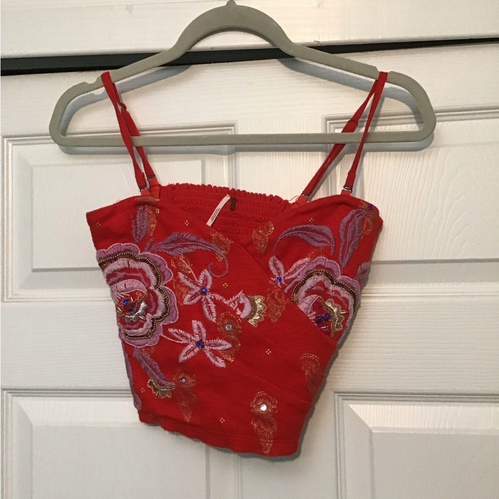 Embroidered Crop Top*